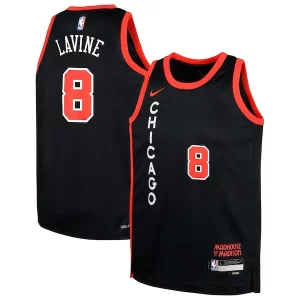 Zach LaVine Chicago Bulls Nike Youth Swingman Replica Élégant Jersey City Edition Black