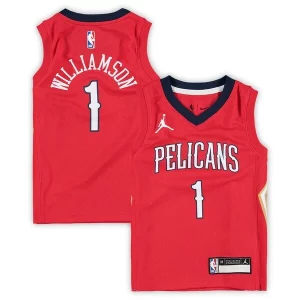 Zion Splendide Williamson New Orleans Pelicans Jordan Brand Preschool 2020/21 Fast Break Replica Jersey Statement Edition Red