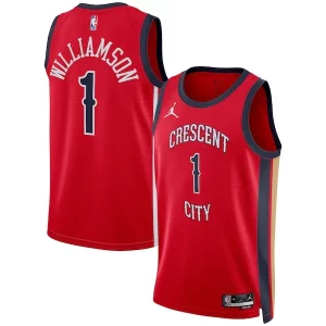 Zion Haut de gamme Williamson New Orleans Pelicans Jordan Brand Unisex Swingman Jersey Statement Edition Red