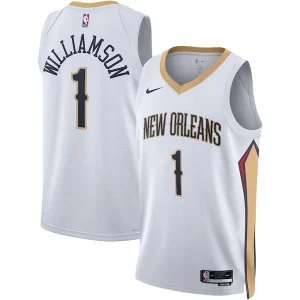 Zion Williamson New Orleans Pelicans Nike Unisex Swingman Jersey Association Edition Personalisable White/Navy