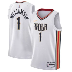Zion Williamson New Orleans Pelicans Nike Youth Swingman Jersey City Edition Notable White