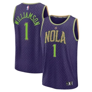 Zion Williamson New Orleans Pelicans 2024/25 Fast Break Player Exceptionnel Jersey City Edition Purple